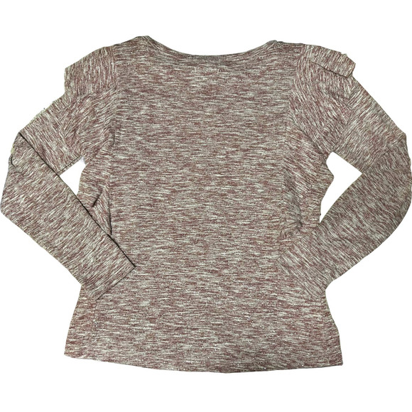 🛍️ Maurices Mauve Ruffle Long Sleeve Top Womens Size M - Picture 8 of 8